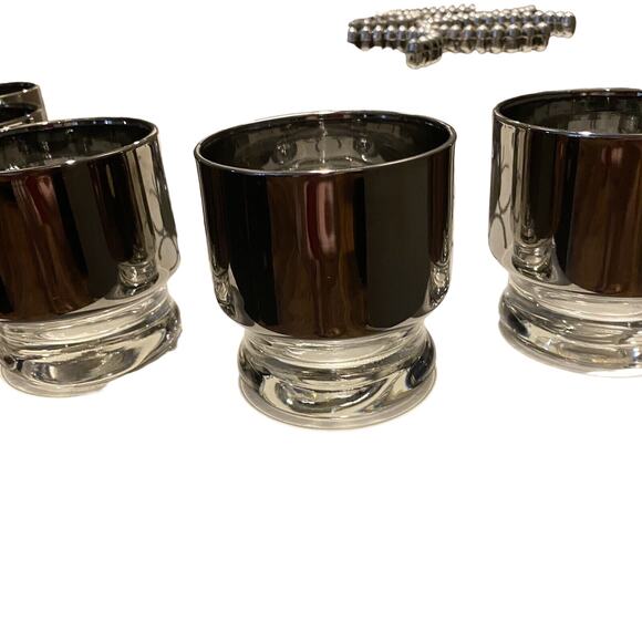 Vintage L&L WMC 1970 Barware Brandy Glass Holder Silver #3121 - Picture 3 of 5